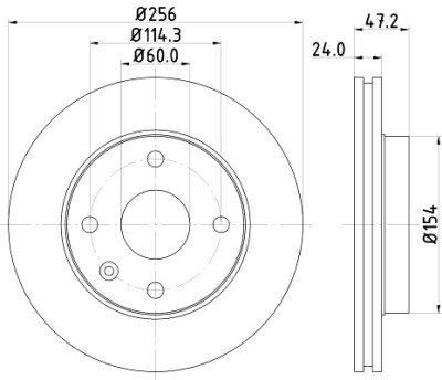 Disque de frein HELLA 8DD 355 111-351