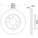 Disque de frein HELLA 8DD 355 111-431