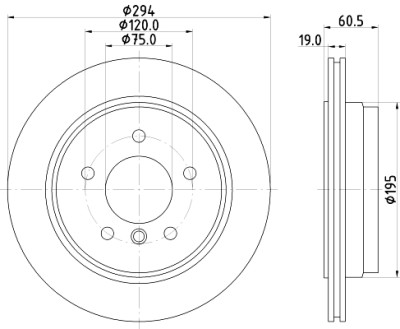 Disque de frein HELLA 8DD 355 112-271