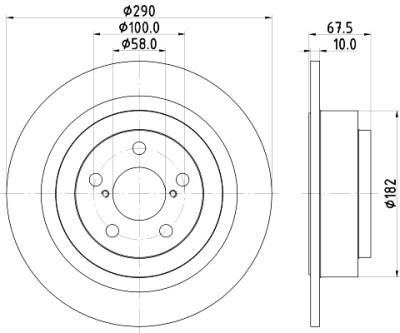 Disque de frein HELLA 8DD 355 113-791
