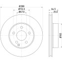 Disque de frein HELLA 8DD 355 113-861