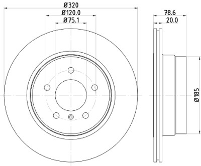 Disque de frein HELLA 8DD 355 114-001
