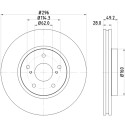 Disque de frein HELLA 8DD 355 115-191