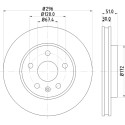 Disque de frein HELLA 8DD 355 116-031