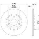 Disque de frein HELLA 8DD 355 116-151