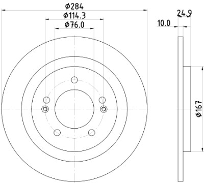 Disque de frein HELLA 8DD 355 118-231