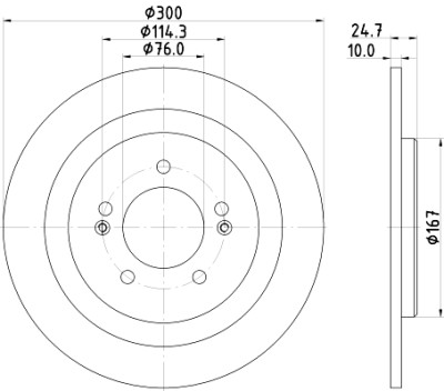 Disque de frein HELLA 8DD 355 118-241