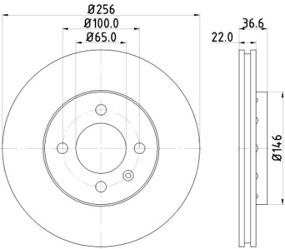Disque de frein HELLA 8DD 355 118-261
