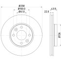 Disque de frein HELLA 8DD 355 118-491