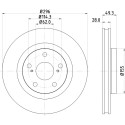 Disque de frein HELLA 8DD 355 118-561