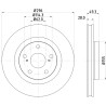 Disque de frein HELLA 8DD 355 118-561
