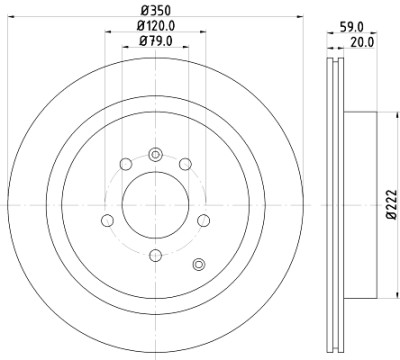Disque de frein HELLA 8DD 355 118-781