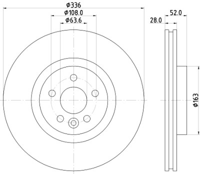 Disque de frein HELLA 8DD 355 119-131