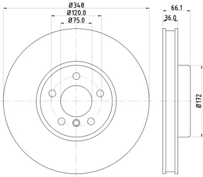Disque de frein HELLA 8DD 355 119-271