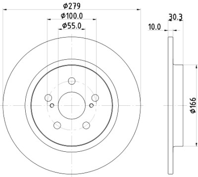 Disque de frein HELLA 8DD 355 120-191