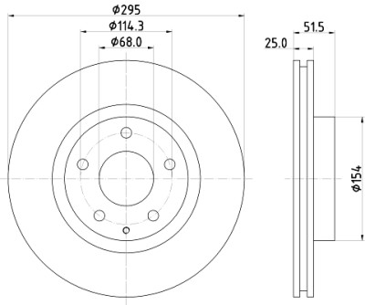 Disque de frein HELLA 8DD 355 120-451