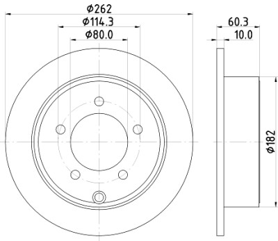 Disque de frein HELLA 8DD 355 120-561