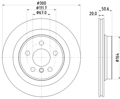 Disque de frein HELLA 8DD 355 122-631