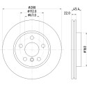 Disque de frein HELLA 8DD 355 123-481