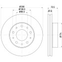 Disque de frein HELLA 8DD 355 125-261