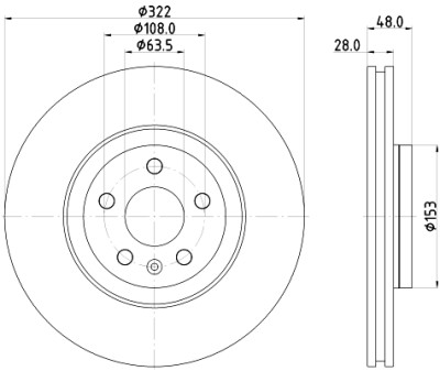 Disque de frein HELLA 8DD 355 125-471