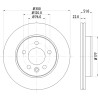 Disque de frein HELLA 8DD 355 125-571