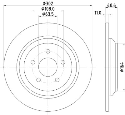 Disque de frein HELLA 8DD 355 126-571