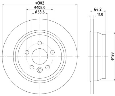 Disque de frein HELLA 8DD 355 126-781