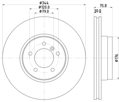 Disque de frein HELLA 8DD 355 128-381