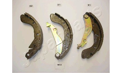 Jeu de mâchoires de frein JAPANPARTS JAPGF-W03AF
