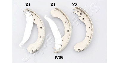 Jeu de mâchoires de frein JAPANPARTS JAPGF-W06AF