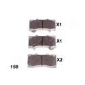 Jeu de plaquettes de frein JAPANPARTS JAPPA-158AF
