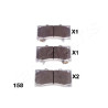 Jeu de plaquettes de frein JAPANPARTS JAPPA-158AF