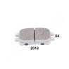 Jeu de plaquettes de frein JAPANPARTS JAPPA-2016AF