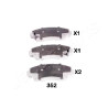 Jeu de plaquettes de frein JAPANPARTS JAPPA-352AF