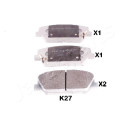 Jeu de plaquettes de frein JAPANPARTS JAPPA-K27AF