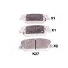 Jeu de plaquettes de frein JAPANPARTS JAPPA-K27AF