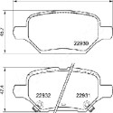 Jeu de plaquettes de frein JAPANPARTS JAPPP-0405AF