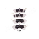 Jeu de plaquettes de frein JAPANPARTS JAPPP-104AF