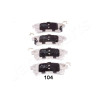 Jeu de plaquettes de frein JAPANPARTS JAPPP-104AF