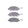 Jeu de plaquettes de frein JAPANPARTS JAPPP-2003AF