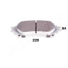 Jeu de plaquettes de frein JAPANPARTS JAPPP-228AF