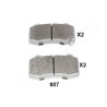 Jeu de plaquettes de frein JAPANPARTS JAPPP-907AF