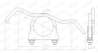 Suspension, échappement WALKER 80313