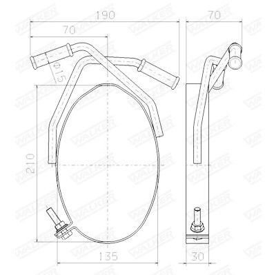 Suspension, échappement WALKER 80605
