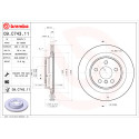 Jeu de disques de frein BREMBO 09.C743.11