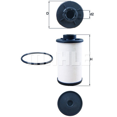 Filtre hydraulique, transmission automatique MAHLE ORIGINAL HX 132D