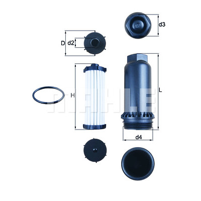 Filtre hydraulique, transmission automatique MAHLE ORIGINAL HX 151KIT
