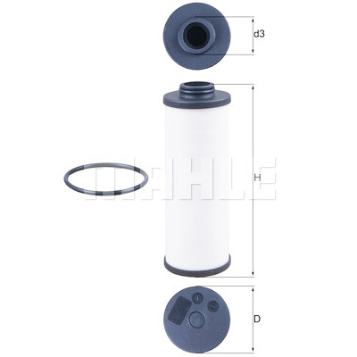 Filtre hydraulique, transmission automatique MAHLE ORIGINAL HX 186D