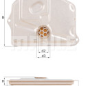Filtre hydraulique, boîte automatique MAHLE ORIGINAL HX 45